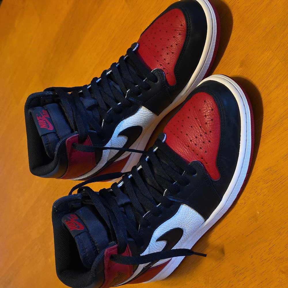 Jordan 1 Bred toe